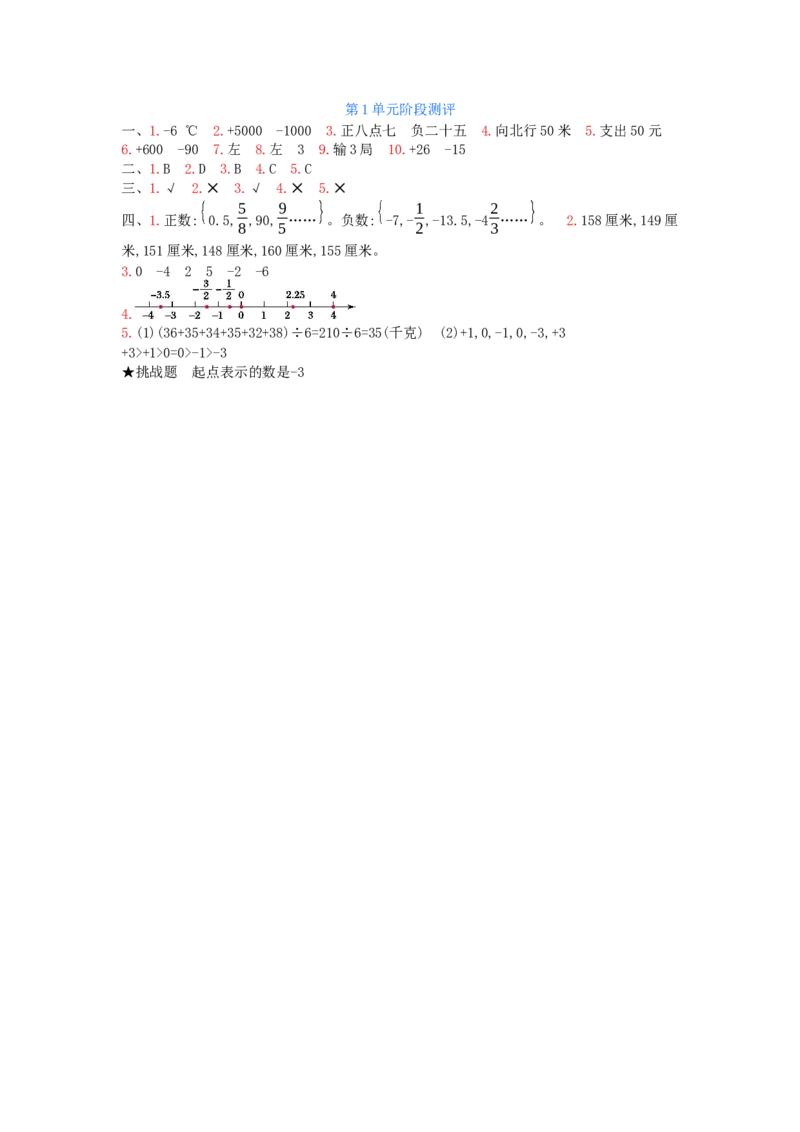第1单元测试卷_小学数学人教版6年级下册_12单元测试卷_12单元测试卷