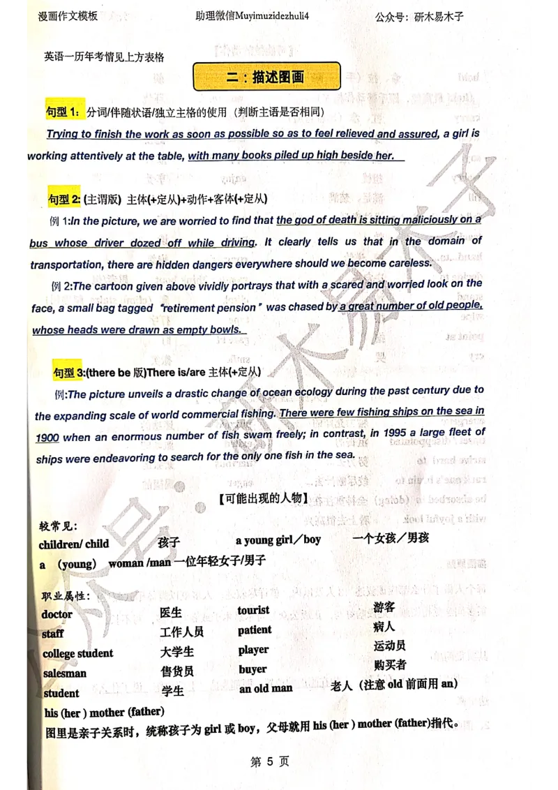 木易作文扫描版_考研英语真题（英一＋英二）_考研英语真题_考研英语一历年真题_25英语-万能作文模板_赠送：25年万能作文模板_木易作文
