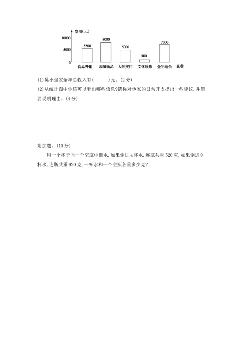期末模拟检测卷(提高卷二)_小学数学人教版4年级上册_14期中、期末测试卷_14期中、期末测试卷