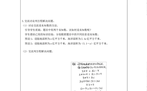 实际问题与方程（第4课时）教学设计_小学数学人教版单独教案（1-6上下册）_《智慧教育教案》1-6上下册（25秋）_1-6上册_5年级上册（教案）新插图_第5单元简易方程