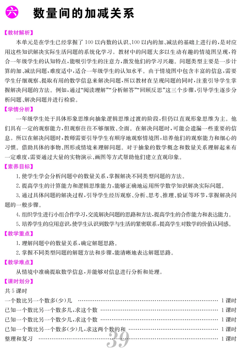 一人数下教案（25春）_小学数学人教版单独教案（1-6上下册）_《课堂内外教案》1-6上下册（26春）_1-6下册（26春）