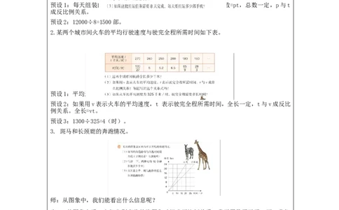 正比例和反比例练习(第1课时)教学设计_小学数学人教版单独教案（1-6上下册）_《智慧教育教案》1-6上下册（25秋）_1-6下册_6年级下册（教案）新插图_第4单元比例