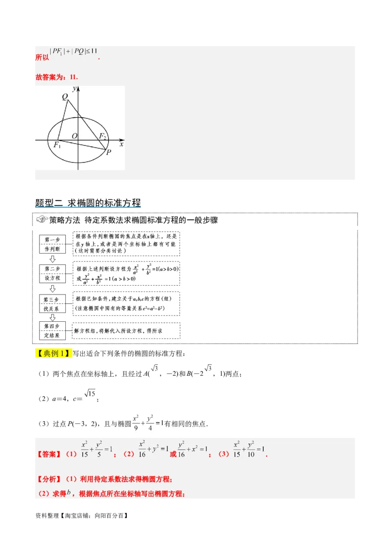 第41讲椭圆及其性质（精讲）一轮复习讲义2024年高考数学高频考点题型归纳与方法总结（新高考通用）解析版_新高考复习资料_2024年新高考资料_一轮复习资料