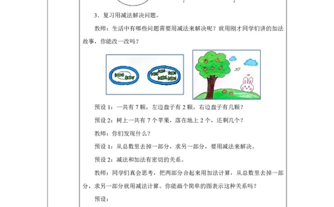 数量关系_教学设计_小学数学人教版单独教案（1-6上下册）_《智慧教育教案》1-6上下册（25秋）_1-6上册_1年级上册（教案）2024秋新教材_第6单元