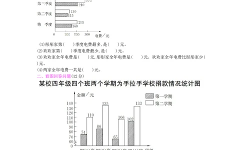 第8单元测试卷_小学数学人教版4年级下册_12单元测试卷_12单元测试卷