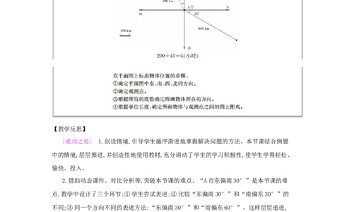第2单元　位置与方向(二)_小学数学人教版6年级上册_2课时简案