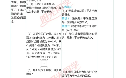 二、教学案例_小学数学人教版单独教案（1-6上下册）_《阳光同学教案》1-6上册（25秋）_阳光同学特级教案数学人教4年级上册_第二单元公顷和平方千米