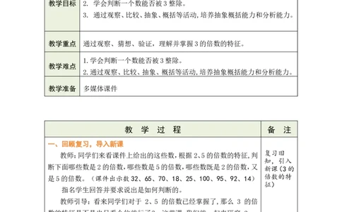 第4课时_小学数学人教版单独教案（1-6上下册）_《绿卡图书教案》1-6下册（26春）_5年级下册（26春）_第2单元
