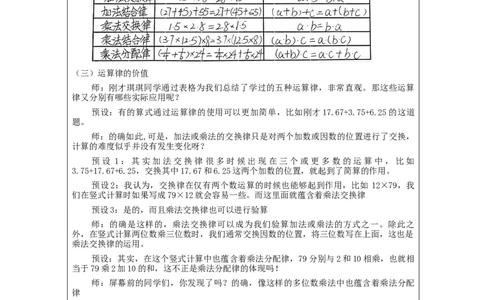 数的运算(第3课时)_+教学设计_小学数学人教版单独教案（1-6上下册）_《智慧教育教案》1-6上下册（25秋）_1-6下册_6年级下册（教案）新插图_第6单元整理和复习