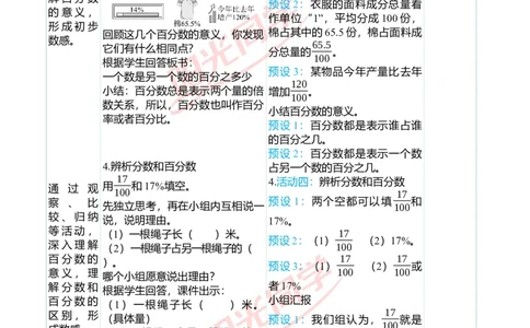 第六单元教学案例_小学数学人教版单独教案（1-6上下册）_《阳光同学教案》1-6上册（25秋）_阳光同学特级教案数学人教6年级上册_第六单元　百分数（一）