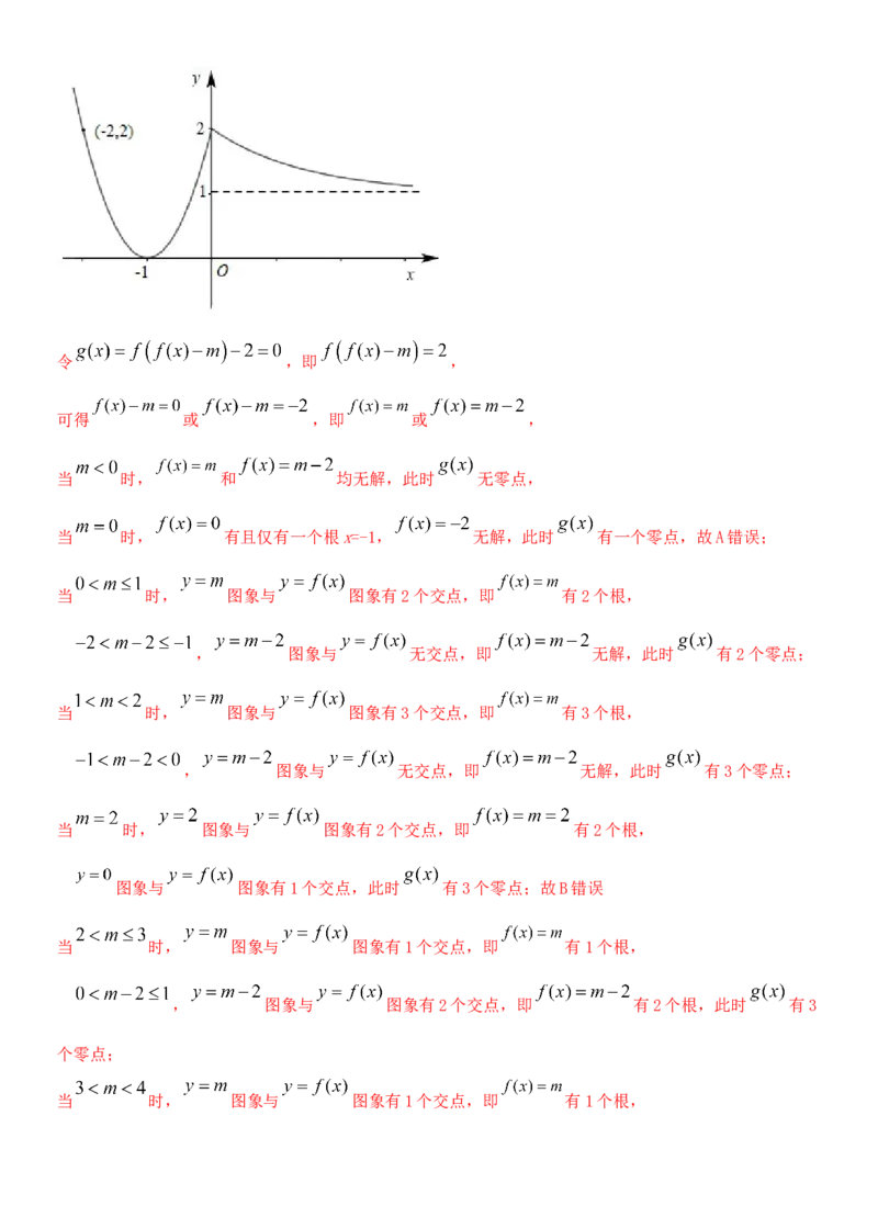 考点13函数的零点及函数的应用（重点）-备战2022年高考数学一轮复习考点微专题（新高考地区专用）_新高考复习资料_2022年新高考资料