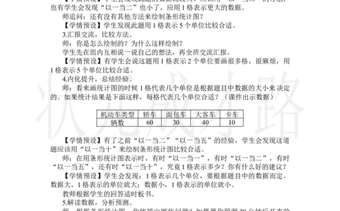 第3课时条形统计图（3）_小学数学人教版单独教案（1-6上下册）_《状元大课堂教案》1-6上下册（26春）_1-6上册_2.R4数上教案_7条形统计图