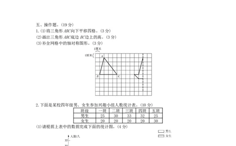 期末真题检测卷_小学数学人教版4年级下册_14期中、期末测试卷_14期中、期末测试卷