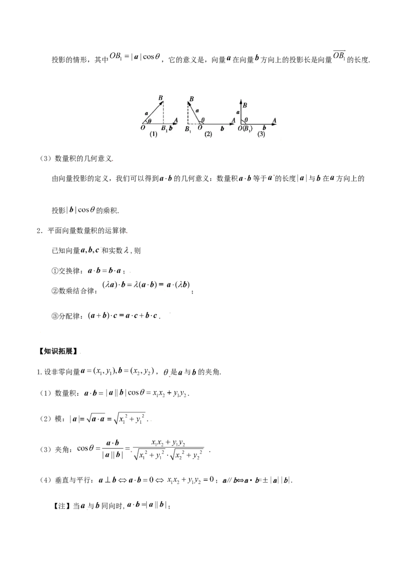 考向25平面向量的数量积及其应用（重点）-备战2022年高考数学一轮复习考点微专题（新高考地区专用）(29889640)_新高考复习资料_2022年新高考资料