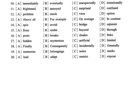 2019年真题及答案速查_考研英语真题（英一＋英二）_考研英语真题_考研英语一历年真题_❤️6.黄皮-英语一解析_真题及答案速查（2001-2025）