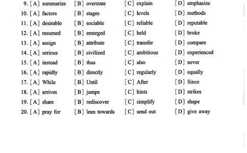 2016年真题及答案速查_考研英语真题（英一＋英二）_考研英语真题_考研英语二历年真题_❤️6.黄皮-英语二+解析_真题及答案速查（2010-2025)