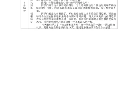 四边形的认识_教学设计_小学数学人教版单独教案（1-6上下册）_《智慧教育教案》1-6上下册（25秋）_1-6上册_3年级上册（教案）新插图_第7单元长方形和正方形