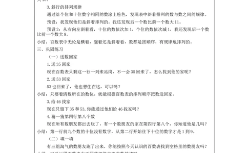4.3100以内数的顺序教学设计_小学数学人教版单独教案（1-6上下册）_《智慧教育教案》1-6上下册（25秋）_1-6下册_1年级下册（教案）2025春_2024春_第4单元100以内数的认识