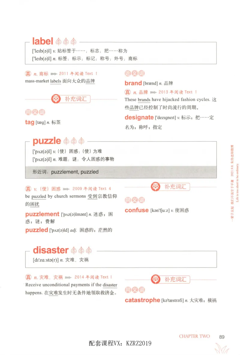 恋词考研英语5500词（晨起刷词-识记强化分册）_考研英语真题（英一＋英二）_考研英语真题_考研英语一历年真题_5500词（真题运用+强化强化）