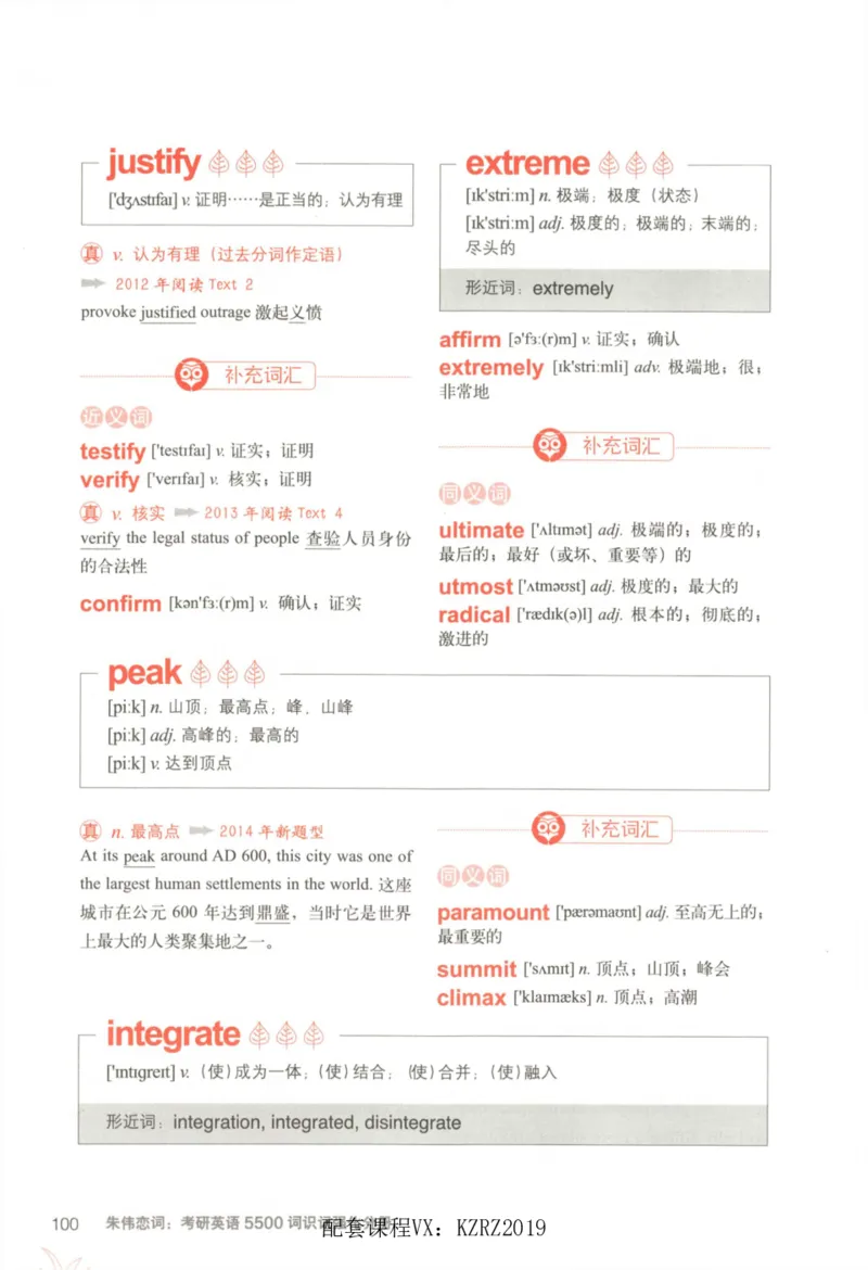 恋词考研英语5500词（晨起刷词-识记强化分册）_考研英语真题（英一＋英二）_考研英语真题_考研英语一历年真题_5500词（真题运用+强化强化）
