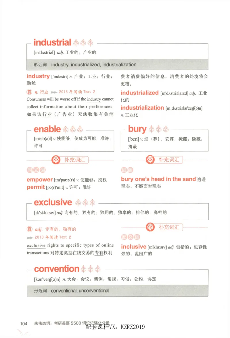 恋词考研英语5500词（晨起刷词-识记强化分册）_考研英语真题（英一＋英二）_考研英语真题_考研英语一历年真题_5500词（真题运用+强化强化）