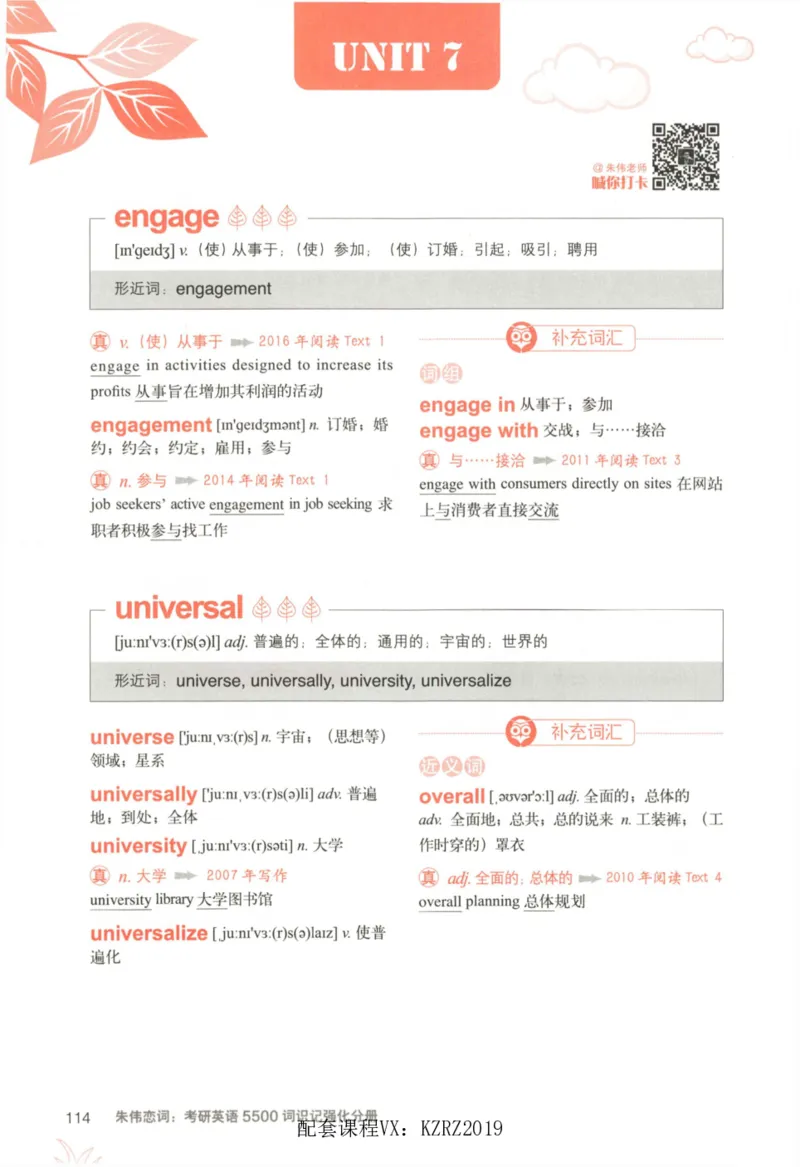 恋词考研英语5500词（晨起刷词-识记强化分册）_考研英语真题（英一＋英二）_考研英语真题_考研英语一历年真题_5500词（真题运用+强化强化）