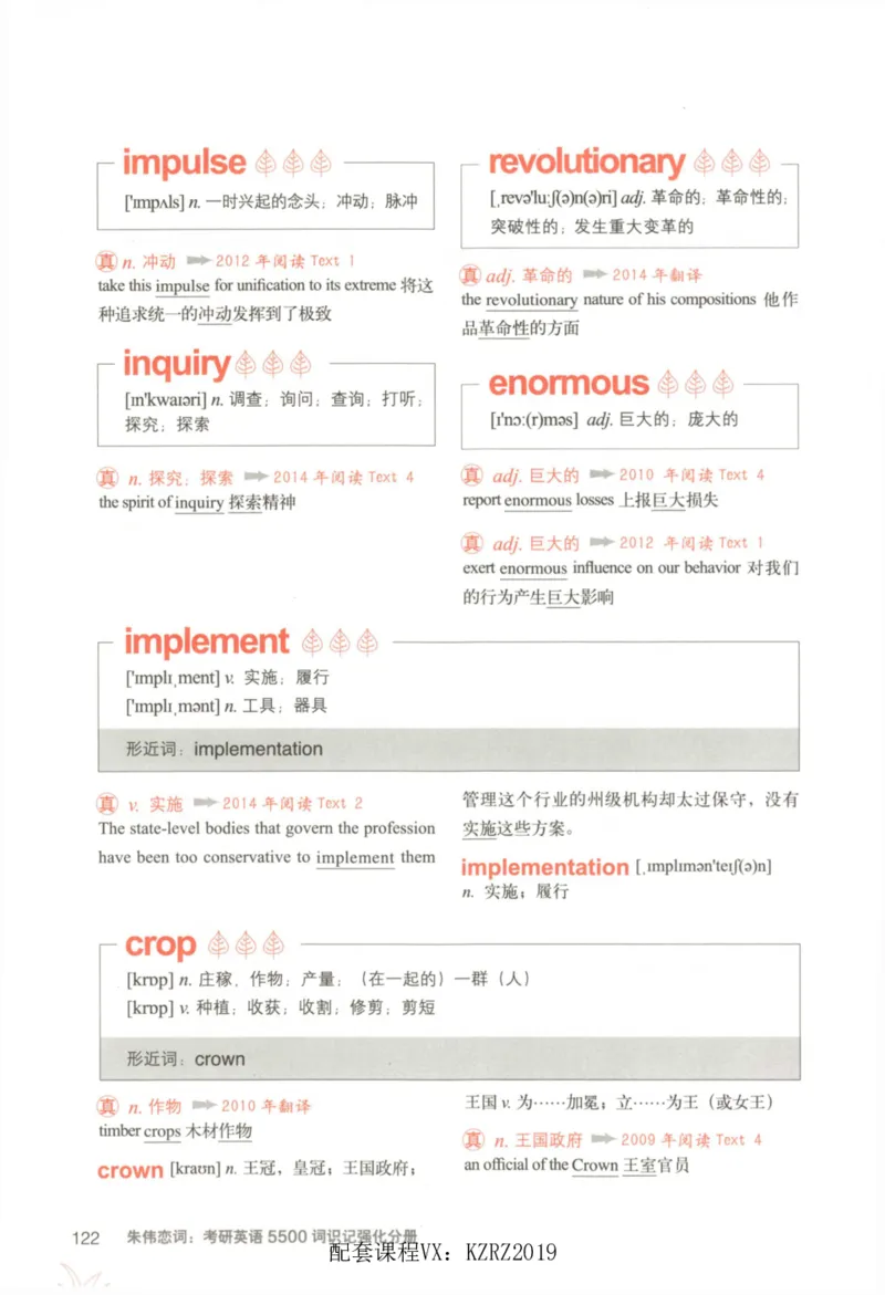 恋词考研英语5500词（晨起刷词-识记强化分册）_考研英语真题（英一＋英二）_考研英语真题_考研英语一历年真题_5500词（真题运用+强化强化）