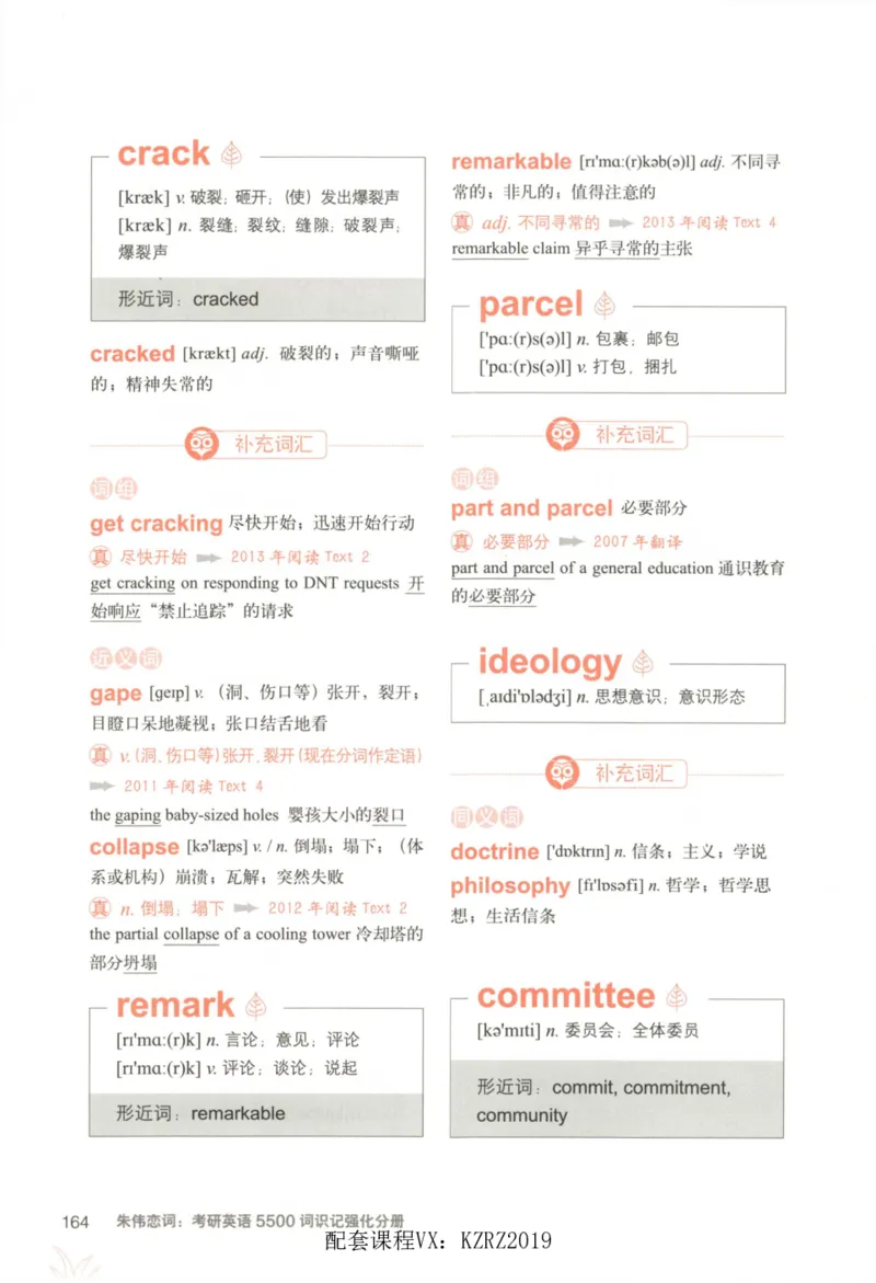 恋词考研英语5500词（晨起刷词-识记强化分册）_考研英语真题（英一＋英二）_考研英语真题_考研英语一历年真题_5500词（真题运用+强化强化）