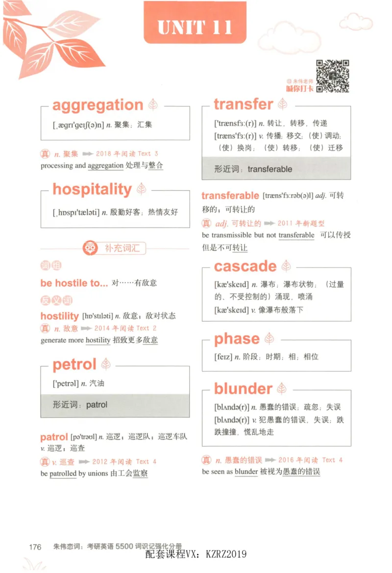 恋词考研英语5500词（晨起刷词-识记强化分册）_考研英语真题（英一＋英二）_考研英语真题_考研英语一历年真题_5500词（真题运用+强化强化）