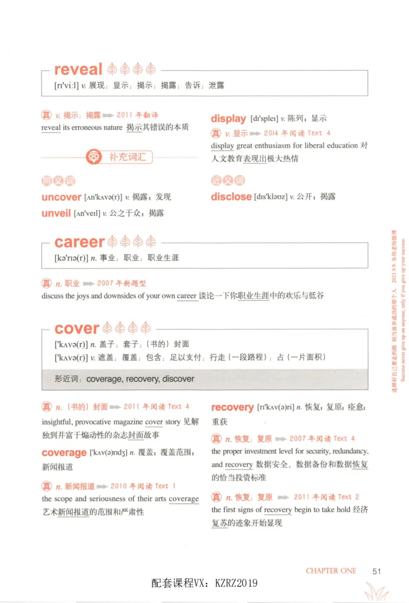 恋词考研英语5500词（晨起刷词-识记强化分册）_考研英语真题（英一＋英二）_考研英语真题_考研英语一历年真题_5500词（真题运用+强化强化）