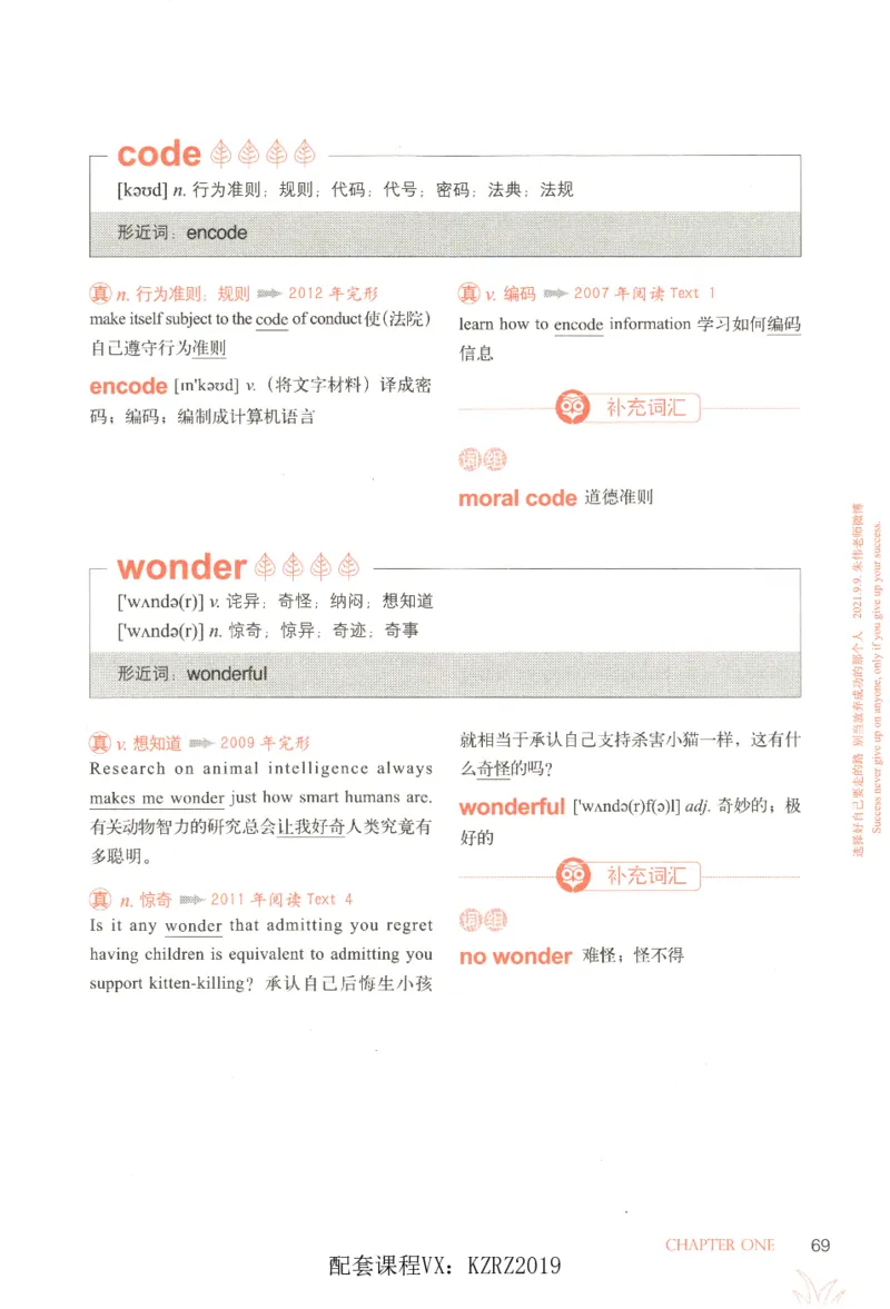 恋词考研英语5500词（晨起刷词-识记强化分册）_考研英语真题（英一＋英二）_考研英语真题_考研英语一历年真题_5500词（真题运用+强化强化）