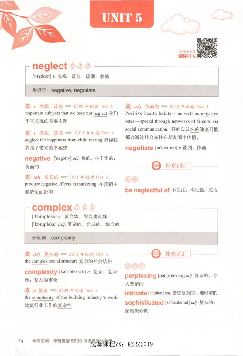 恋词考研英语5500词（晨起刷词-识记强化分册）_考研英语真题（英一＋英二）_考研英语真题_考研英语一历年真题_5500词（真题运用+强化强化）