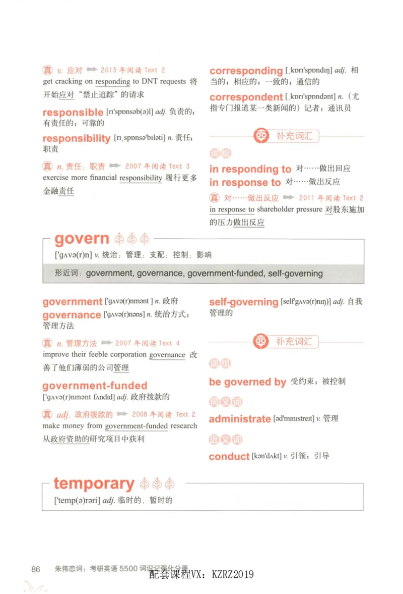 恋词考研英语5500词（晨起刷词-识记强化分册）_考研英语真题（英一＋英二）_考研英语真题_考研英语一历年真题_5500词（真题运用+强化强化）