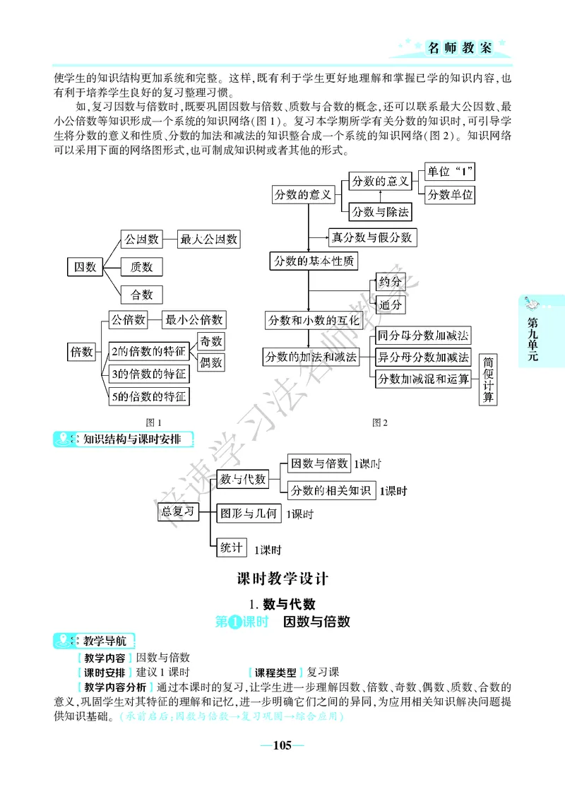 倍速名师教案RJ5数下_小学数学人教版单独教案（1-6上下册）_《名师教案》1-6上下册（24秋）_1-6下册