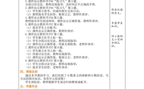 第3课时练习课_小学数学人教版单独教案（1-6上下册）_《绿卡图书教案》1-6下册（26春）_4年级下册（26春）_4小数的意义和性质