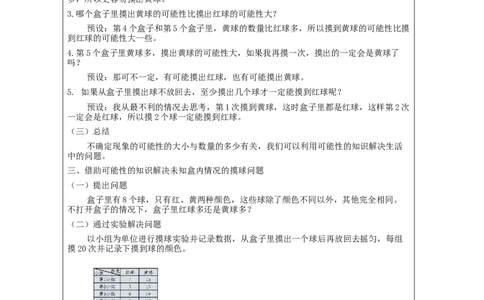 统计与概率整理和复习(第3课时)_教学设计_小学数学人教版单独教案（1-6上下册）_《智慧教育教案》1-6上下册（25秋）_1-6下册_6年级下册（教案）新插图_第6单元整理和复习