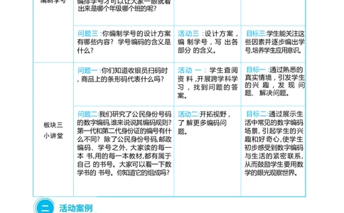 综合与实践数字编码_小学数学人教版单独教案（1-6上下册）_《阳光同学教案》1-6上册（25秋）_阳光同学特级教案数学人教3年级上册