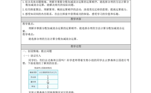分数加法和减法(第4课时)_教学设计_小学数学人教版单独教案（1-6上下册）_《智慧教育教案》1-6上下册（25秋）_1-6下册_5年级下册（教案）新插图_第6单元分数的加法和减法