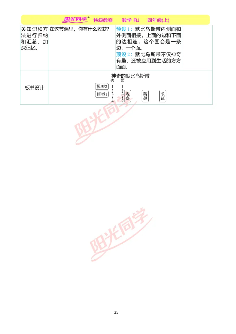 二、教学案例_小学数学人教版单独教案（1-6上下册）_《阳光同学教案》1-6上册（25秋）_阳光同学特级教案数学人教4年级上册_第五单元平行四边形和梯形