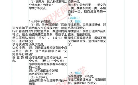 二、教学案例_小学数学人教版单独教案（1-6上下册）_《阳光同学教案》1-6上册（25秋）_阳光同学特级教案数学人教4年级上册_第五单元平行四边形和梯形