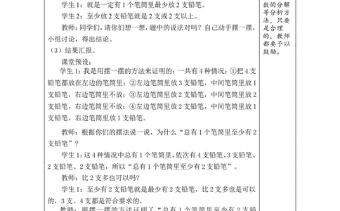 第1课时鸽巢问题（1）_小学数学人教版单独教案（1-6上下册）_《绿卡图书教案》1-6下册（26春）_6年级下册（26春）_5数学广角&mdash;&mdash;鸽巢问题