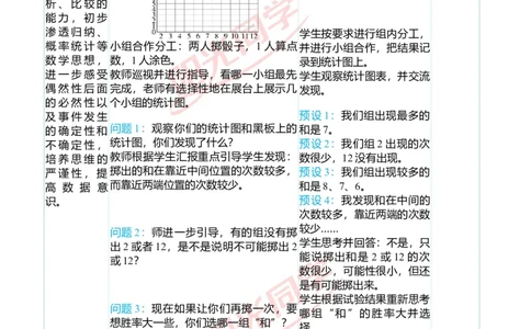 二、教学案例_小学数学人教版单独教案（1-6上下册）_《阳光同学教案》1-6上册（25秋）_阳光同学特级教案数学人教5年级上册_掷一掷（第四单元后）