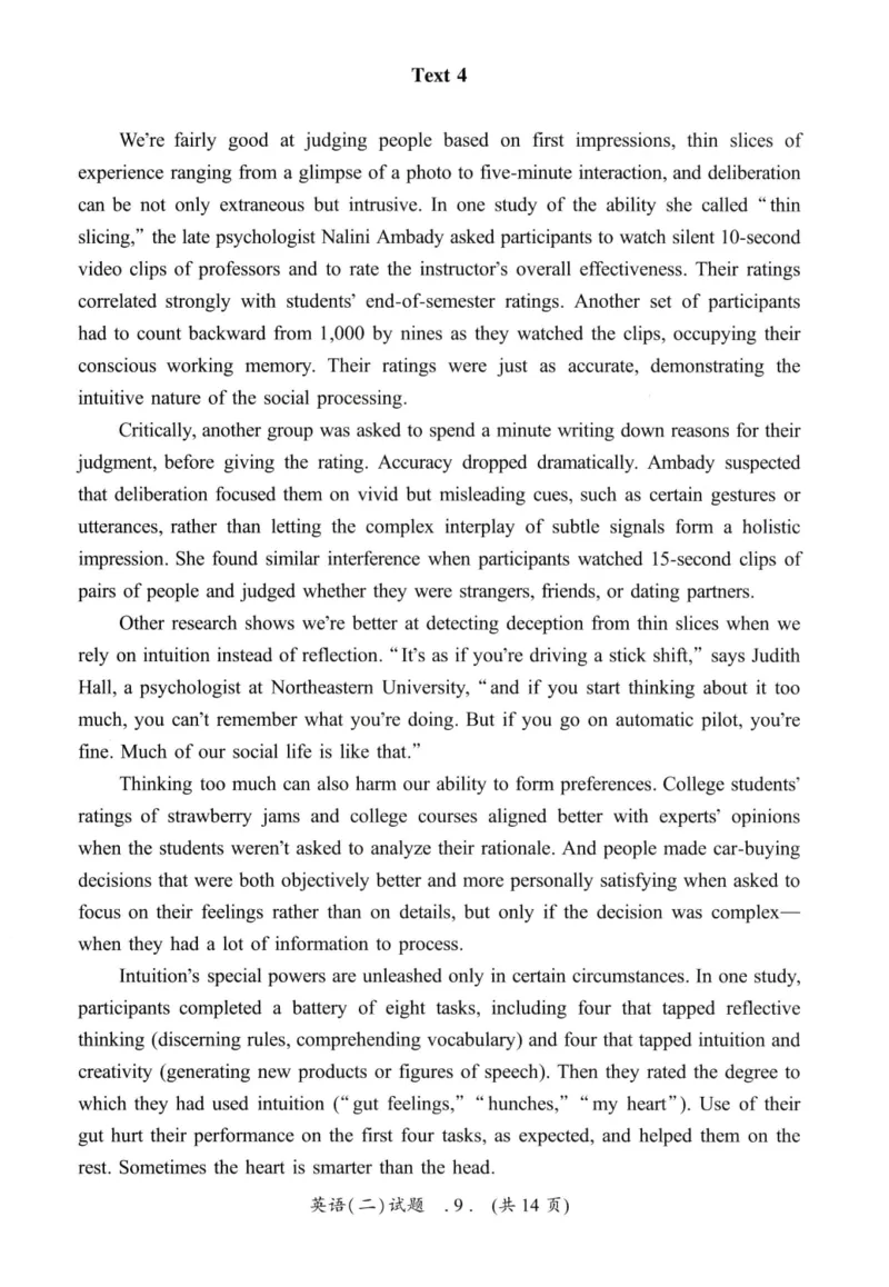 2021年真题及答案速查_考研英语真题（英一＋英二）_考研英语真题_考研英语二历年真题_❤️6.黄皮-英语二+解析_真题及答案速查（2010-2025)