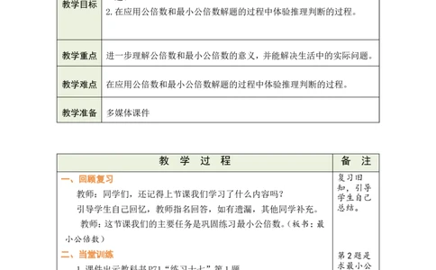 第14课时_小学数学人教版单独教案（1-6上下册）_《绿卡图书教案》1-6下册（26春）_5年级下册（26春）_第4单元