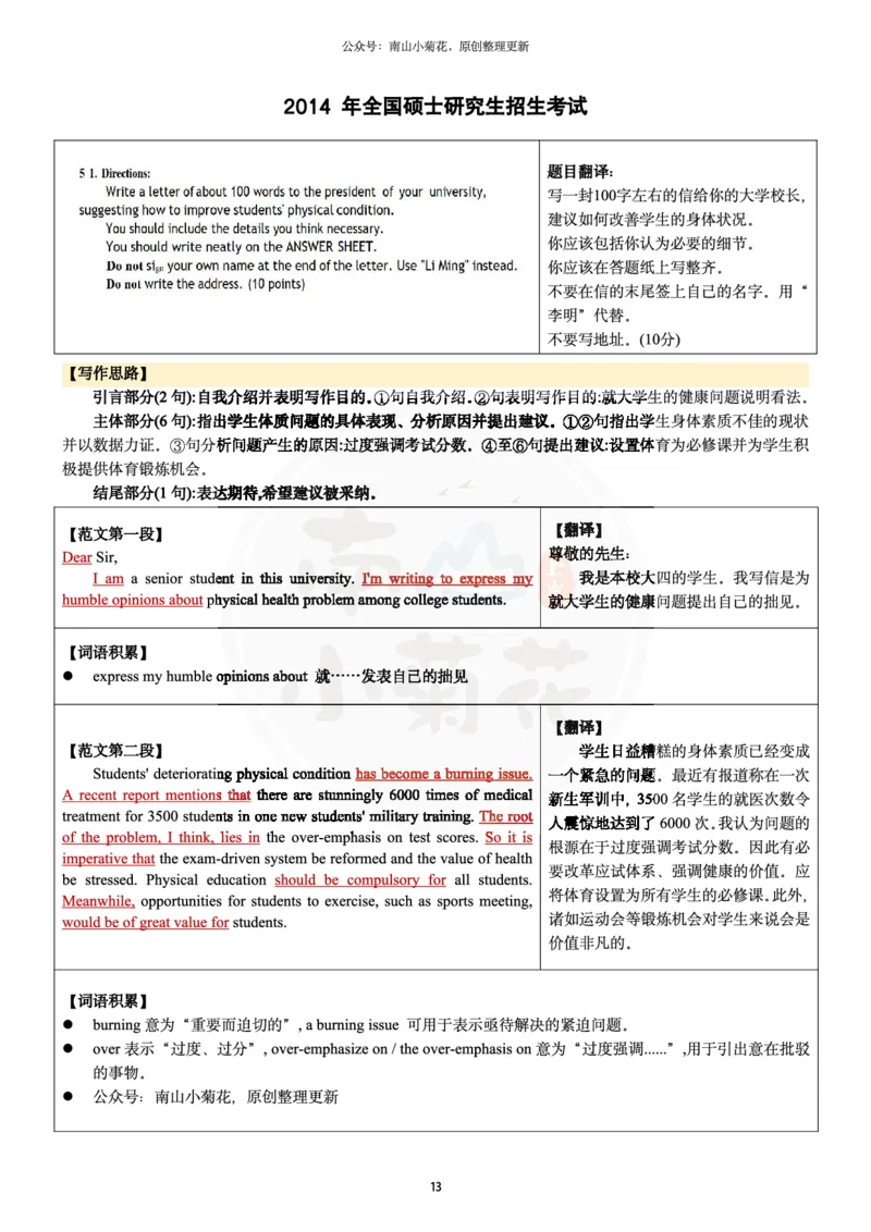 南山整理历年真题范文英一小作文_考研英语真题（英一＋英二）_考研英语真题_考研英语一历年真题_25英语-万能作文模板_26年万能作文模板（持续更新...）_南山_英语一_配套资料
