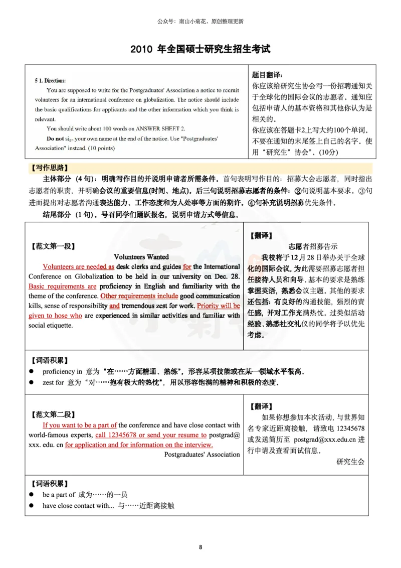 南山整理历年真题范文英一小作文_考研英语真题（英一＋英二）_考研英语真题_考研英语一历年真题_25英语-万能作文模板_26年万能作文模板（持续更新...）_南山_英语一_配套资料