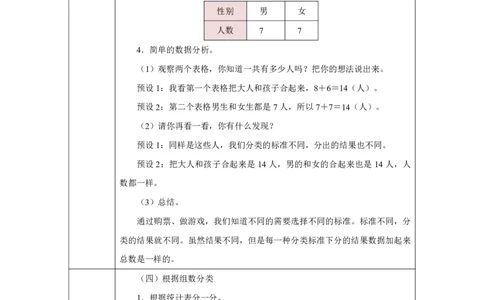 1一、分类与整理_自选标准分类_教学设计2_小学数学人教版单独教案（1-6上下册）_《智慧教育教案》1-6上下册（25秋）_1-6上册_2年级上册（教案）2025秋新教材_第1单元