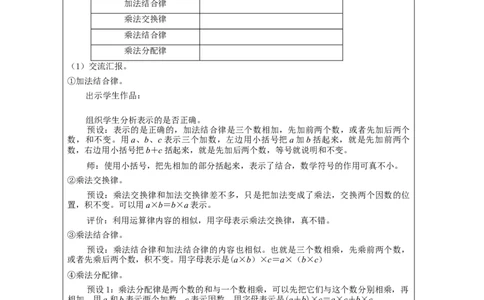 用字母表示数（第3课时）_教学设计_小学数学人教版单独教案（1-6上下册）_《智慧教育教案》1-6上下册（25秋）_1-6上册_5年级上册（教案）新插图_第5单元简易方程
