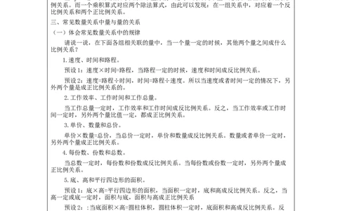 正比例和反比例练习(第2课时)_教学设计_小学数学人教版单独教案（1-6上下册）_《智慧教育教案》1-6上下册（25秋）_1-6下册_6年级下册（教案）新插图_第4单元比例