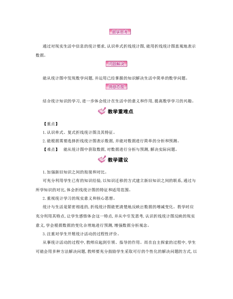 第7单元　折线统计图_小学数学人教版5年级下册_1课时详案_1课时详案